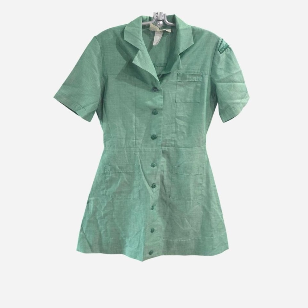 GIRLS VINTAGE GIRL SCOUT‎ DRESS SIZE 10